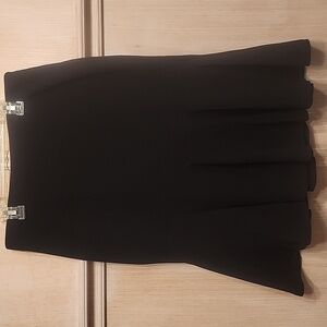 nwot NYCC Women's Fit And Flare Black Skirt SZ S